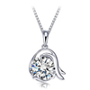 12 Constellations 925 Sterling Sliver Crystal Pendant Necklace