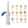 12 Flower Biscuit Cookies Mold DIY Pump Press Machine Maker Set Pastry Baking Tool