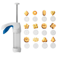 12 Flower Biscuit Cookies Mold DIY Pump Press Machine Maker Set Pastry Baking Tool