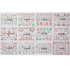 12 In 1 Golden 3D Christmas Style Nail Art Sticker