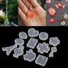 12 Patterns Silicone Mold Cake Decor Sugar Gumpaste DIY Resin Pendant Jewelry Making Craft Tool