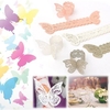 12 Pcs Butterfly Hollow Out Paper Napkin Buckle Ring Wedding Party Anniversary Decoration