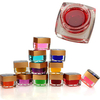 12 Pots Color 3D Nail Art Crystal Glaze Solid UV Gel Builder 8ml