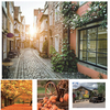 12 Styles Tree Travel Scenery Photo Background Home Wall Art Happy Time Collection Helper Hotel Dec