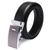120CM Male Automatic Buckle Business Leather Cowhide Black Belt