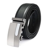 120cm Male Cowhide Leather Automatic Buckle Black Business Belt