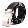 120CM Men Second Floor Cowhide Belt Automatic Buckle Business Pants Strip Waistband Belts