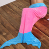 124x104cm Flannel Mermaid Tail Blanket Super Soft Sofa Home Office Bed Mat Sleep Bag