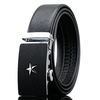 125-130CM Fashion Men Genuine Leather Belt Printed With Star Automatic Buckle Belt