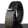 125-130CM Men Business Cowhide Leather Belt Casual Automatic Buckle Leather Luxury Belt Straps
