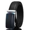 125-130CM Men Business Second Layer Leather Belt Casual Automatic Buckle Leather Waistband Straps