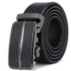 125CM Mens Business Automatic Buckle Microfiber Soft Belt Square Alloy Buckle Waistband