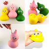 12CM Kawaii Squishy Calabash Expression Slow Rising Cartoon Key Chains Kids Doll
