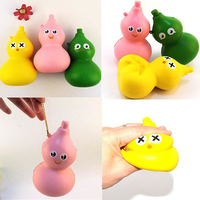12CM Kawaii Squishy Calabash Expression Slow Rising Cartoon Key Chains Kids Doll