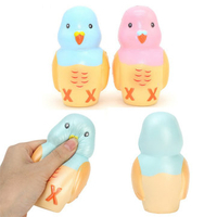 12cm Parrot Squishy Slow Rising Soft Cartoon Birds Doll Scented Mobile Phone Accessories Toys