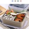 1.2L Stainless Steel Lunch Boxs Microwave Bento Box For Kids Multi-Grid Heating Insulation