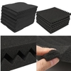 12Pack Soundproofing Acoustic Studio Wedge Foam Tiles Wall Panels Clean Sponge Home Helper