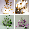 12pcs 3D Butterfly Mirror Effect Wall Stickers Art Mural Decals Home Wedding Party Decor