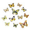 12Pcs 3D Stickers Yellow Butterfly Home Wall Decals Wedding Party Decoration