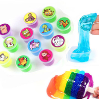 12PCS Chinese Zodiac Slime Animals Cartoon Crystal Clay