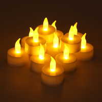 12pcs Flameless LED Tea Light Candles Battery Power Flicker Xmas Wedding Party Decor