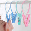 12Pcs Multi-functional Travel Clip Clothes Drying Hanger Underwear Anti-slip Hooks