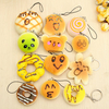 12PCS Random Squishy Simulation Bread Phone Bag Pendant Cake Straps