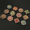 12pcs Vintage Mixed Alloy Rhinestone Bouquet Brooches