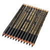 12Pcs Waterproof Black Eyeliner Eyebrow Pencil Makeup