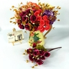 14 Heads Persian Rose Artificial Rose Flowers Wedding Bride Bouquet DIY Home Decor Rose