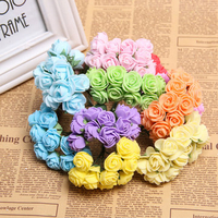 144Pcs Rose Artificial Flowers DIY Home Wedding Party Decoration Bridal Wreath Headdress