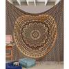 145*145cm Indian Ombre Mandala Gold Tapestry Wall Hanging Blanket Art Throw Bedding Bedspread