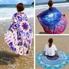 145cm Round Circle Beach Spa Bath Towel Thick Yoga Mat Mandala Bed Sheet Tapestry