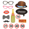 14Pcs Photo Mustache Stick Booth Prop Mask Props Wedding Single Gentlement Party Decoration