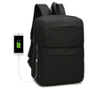 15 Inch Nylon Laptop Bag With Dual USB Charger Casual Business Backpack For Men