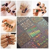 15 Sheets Nail Art Transfer Stickers 3D Design Manicure Tips Decal Decoration