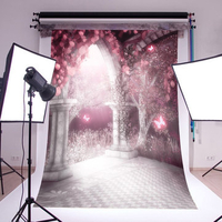 150*210cm Pink Dream Castle Photography Background Home Decoration Background Painting