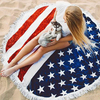 150cm Round Tassel Beach Yoga Towel Flag Printing Bed Sheet Tapestry