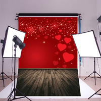 150x210cm Vinyl Red Loves Photo Background Photo Studio Backdrop Home Deco Wall Hanging