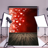 150x210cm Wooden Red Loves Photo Background Photo Studio Backdrop Home Deco Wall Hanging