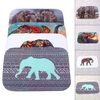 15.7"x23.6" Elephant Pattern Non-slip Absorbent Memory Foam Bedroom Floor Mat Carpet