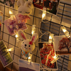 1.5M 10LED Battery Power Photo Peg Clip Shape Fairy String Light Hanging Picture Christmas Decor
