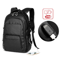 16 Inch Oxford Anti-theft Waterproof Laptop Bag With USB Charger Casual Business Backpack For Men