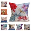 16 Styles Flower Cotton Linen Pillow Case Waist Cushion Cover Bags Sofa Decor