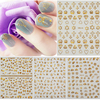 18 Styles Gold Nail art Sticker Decal Decoration