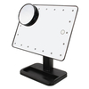 180° Rotatable LED Smart Vanity Mirror 10X Magnification Bathroom Suction Cups Wide View Table Lamp