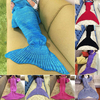 180x90cm Woollen Knitting Mermaid Tail Blanket Home Office Crylic Fibers Warm Soft Sleep Bag