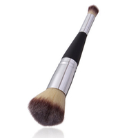 1Pc Double-sided Loose Powder Makeup Brush Foundation Blush Beauty Cosmetic Tool