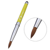1Pc Gel Nail Art Brush Special Metal Handle Touch Screen Head Pure Acrylic Kolinsky Makeup Tools