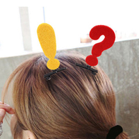 1Pc Lovely Hairpin Symbol Question Mark Headwear Exclamation Mark Arrow Hairpin